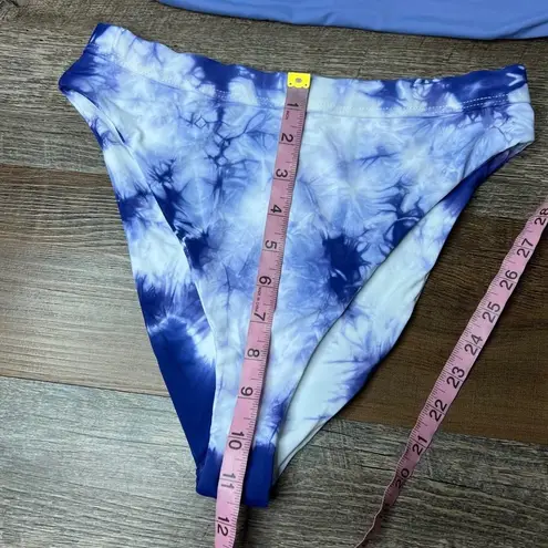 Daisy NWT Dippin 's Baja Tie Dye Bikini Bandeau High Waist Mixed XL Top M Bottoms