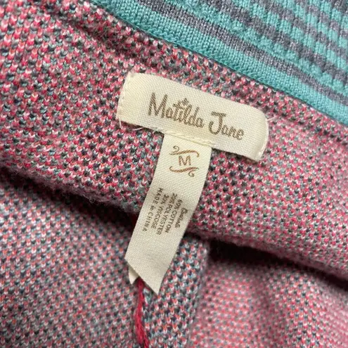 Matilda Jane Steadfast Sweater Duster Cardigan Womens Size Medium Plaid