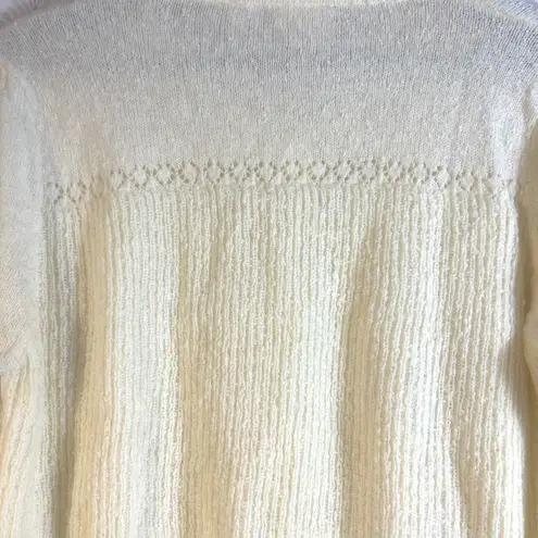 Vtg Country Craft Women's Sweater M Yellow Knit Pullover V