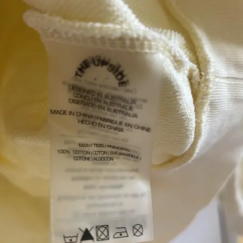 The Upside sweatshirt butter yellow fall cozy loungewear Anthropologie Size XS