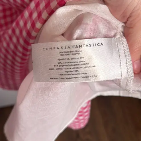 NWT Compañia Fantastica Gingham Midi Dress