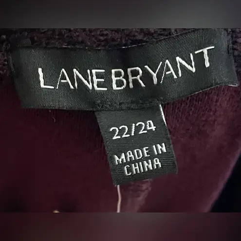 Lane Bryant - Burgundy turtleneck, oversize sweater Size 22/24