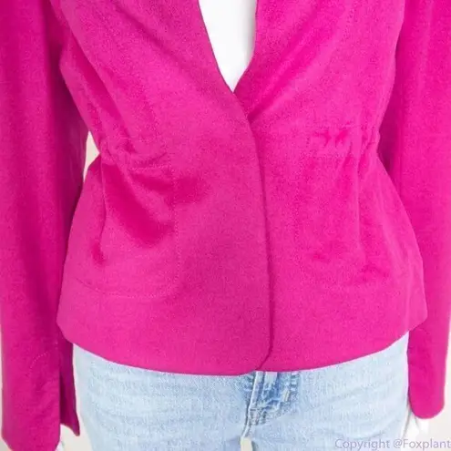 Akris Punto Barbie pink jacket with cinch, size 8