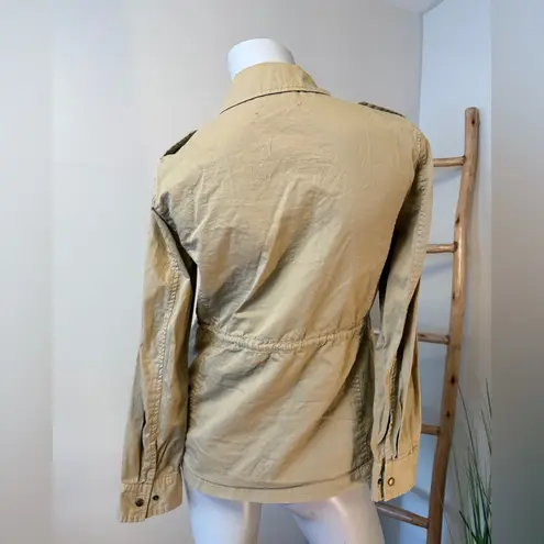 Lily Aldridge For Velvet Graham & Spencer Women's Tan Lightweight Army Jacket S