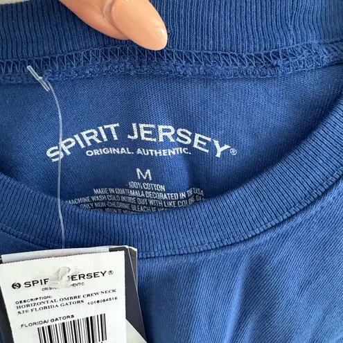 Spirit Jersey Florida Gators Blue and Orange Ombre Long Sleeve Jersey Men’s Medium