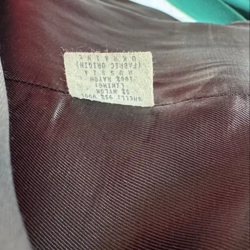 Donnybrook Women's green 12 wool Trench Coat cuffs sleeve vintage winter warm