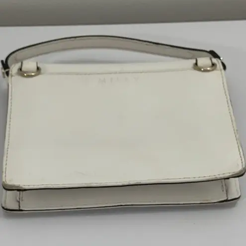 Milly White Small Leather Bag