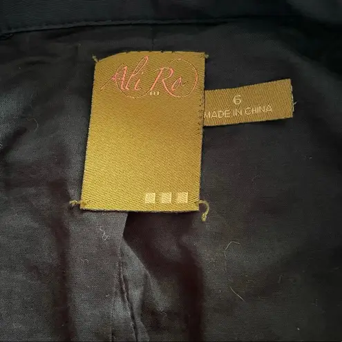 Ali Ro Trench Coat Navy Blue Size 6