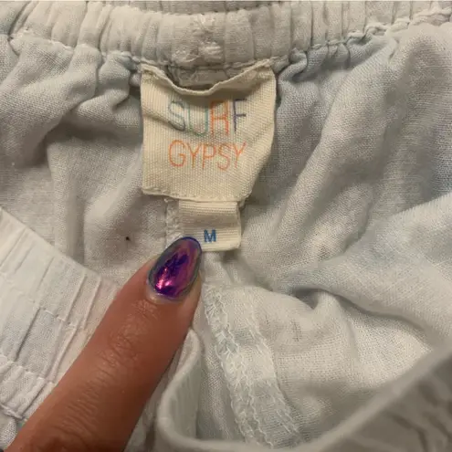 Surf Gypsy • mini skirt blue and white medium