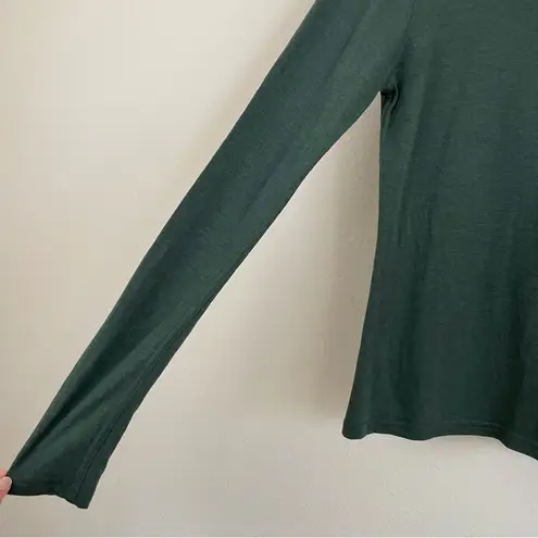 Allbirds  Merino Wool Blend Crewneck Long Sleeve Layering Tee Green Size Small