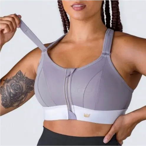 SHEFIT Ultimate High Impact Criss Cross Sports Bra in Victorious Purple 3Luxe Size undefined