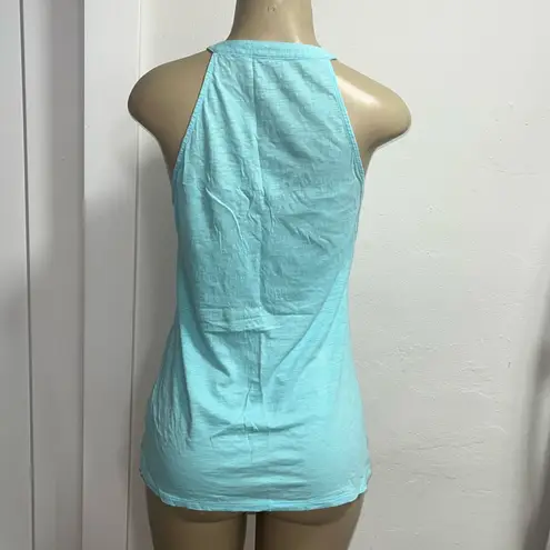 Lilly Pulitzer  Pastel Blue Racerback Ruffle Top Sz M