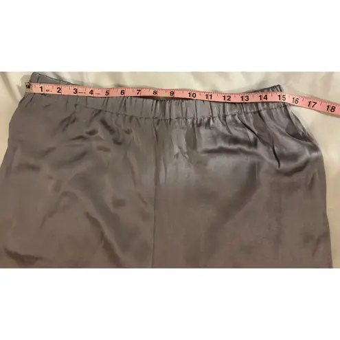 Madewell  Satin Straight Leg Full Length Pants Women's Medium Dusk Grey