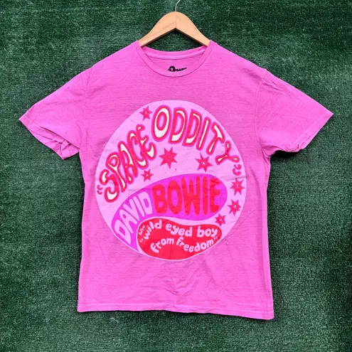 David Bowie Space Oddity pink T-shirt Size Medium
