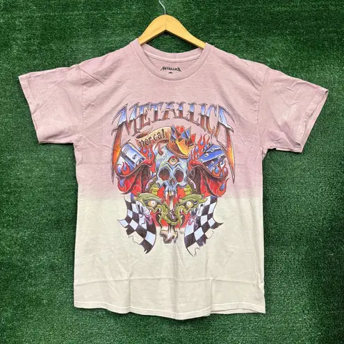 Metallica Nor Cal Heavy Metal Band Split Dye T-Shirt Size M/L