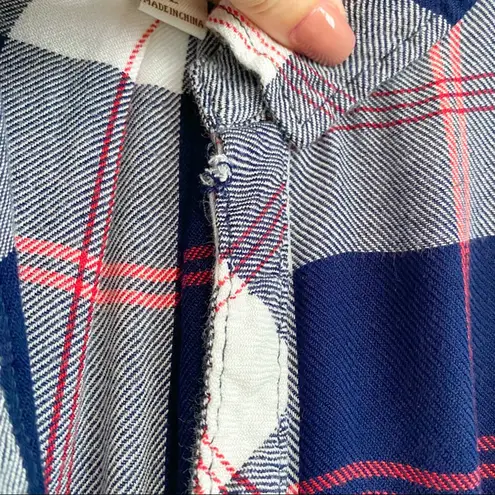 Vintage Havana Americana Plaid Fly Back Shirt Size Large