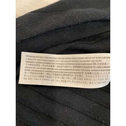 Abercrombie & Fitch  Short Sleeve Button Front Polo Top Black Women's XS Casual