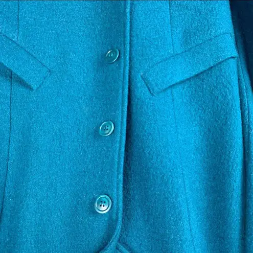 Pendleton Teal Blue Merino Wool Blazer Jacket