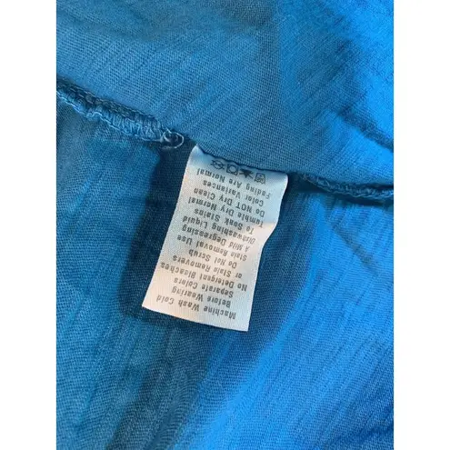 Fresh Produce Cardigan Sweater Large Beachy Coastal Grandma Lightweight Blue