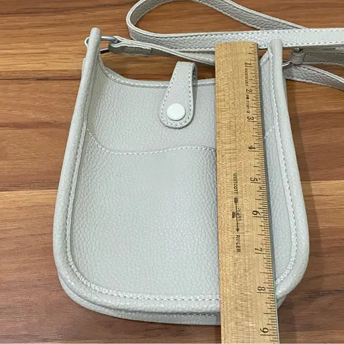 BARBAROSSA Neutral Stone Perforated Horse Design Poly/PVC Crossbody Bag