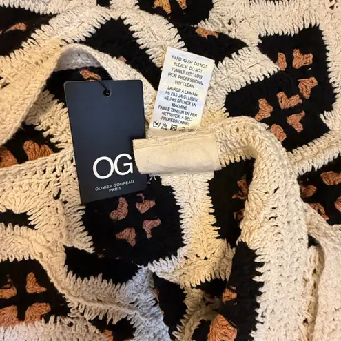 Muche & Muchette Julie Crochet Maxi Dress One Size Criss Cross Back NWT White