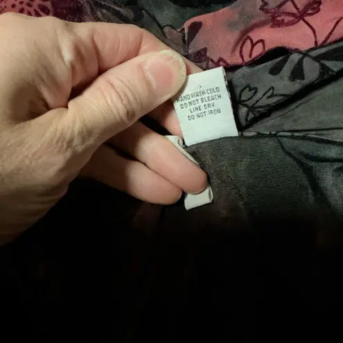 Sami & Jo Vtg Y2K pink n black tie dye cover up vest