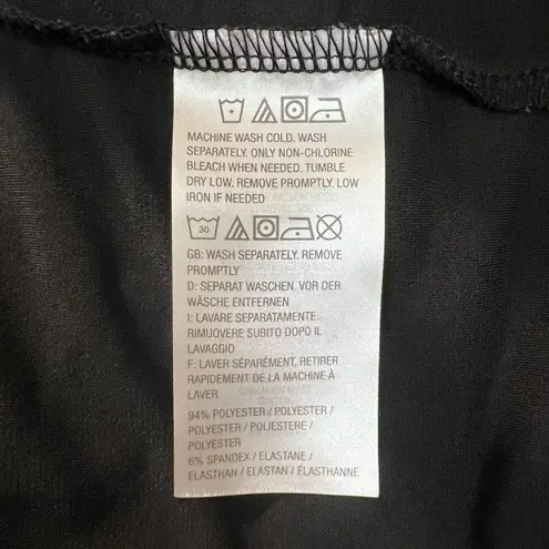 Attitudes by Renee Cardigan Fringe Topper Womens 3X Black Como Jersey Knit Open