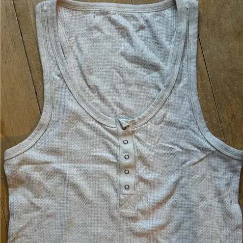 Aerie  Light Oatmeal Ribbed Tank Top XL