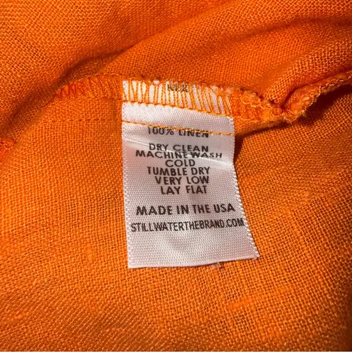 Stillwater | The Linen Voile Favorite Shirt in Orange