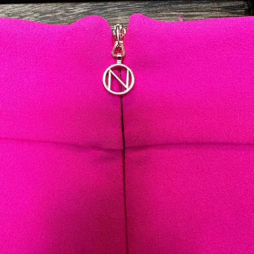 Nookie  Illusion Flare Pant Barbie Pink SMALL Stretch High Rise Slimming Neon NEW