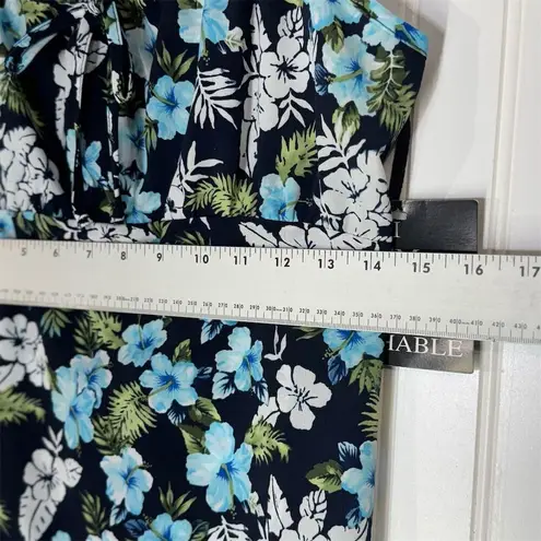 Fashion Bug VTG Y2K Floral Sundress Size 8 Hawaiian Tropical Beach Deadstock