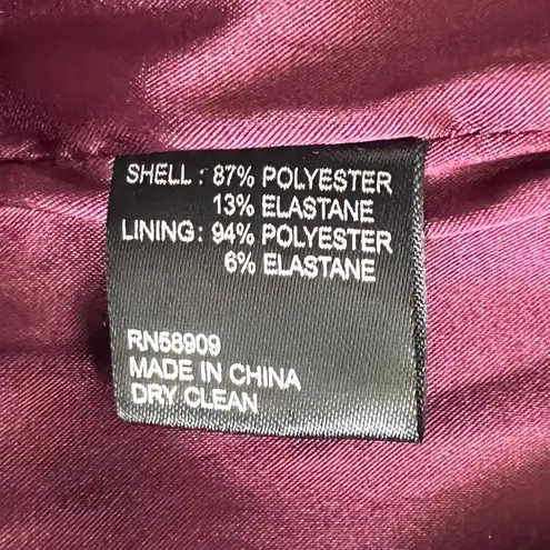 Alex Marie NWT Nikki Surplice V-Neck Long Sleeve Mahogany Velvet Dress