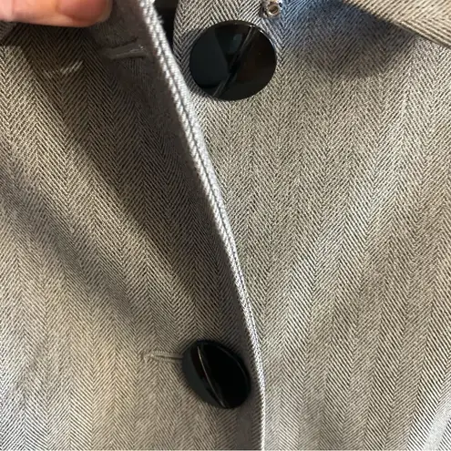 Giorgio Sant' Angelo 2 piece ladies herringbone grey professional pant suit 6 P Gray Size 6P