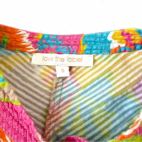 LOVE THE LABEL Tatiana Dress In Pina Print Size S Pink