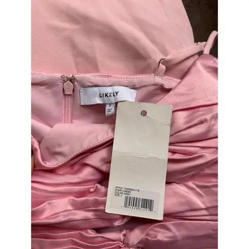 Likely NEW NWT Steph Midi Dress Blush Pink size 2