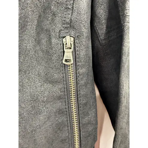 Levi's  Womens Black Genuine Leather Moto Jacket Size Medium