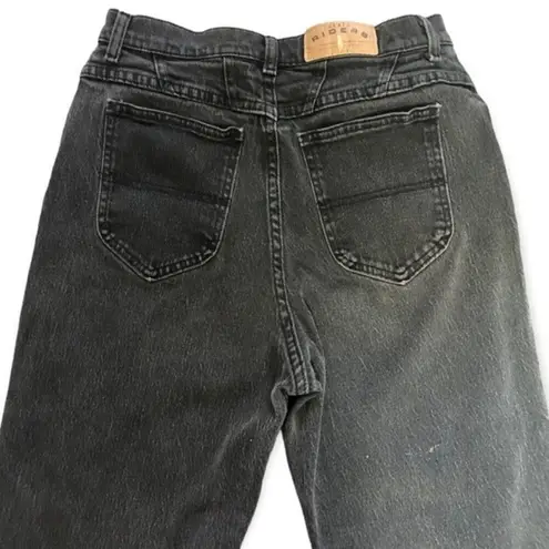 Riders By Lee Lee Riders Vintage Black Wash High Rise Straight Denim Jeans