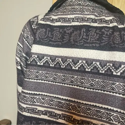 Aztec Jacket Coat Reversible Waterproof Oversized Adult Sz Medium Fleece/Nylon