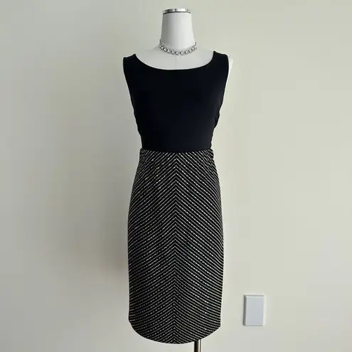 St. John Evening Skirt Womens 2 Pencil Sequin Chevron Pailette Santana Knit