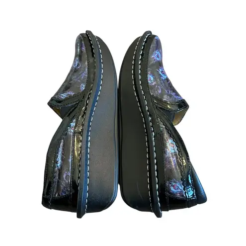 Alegria Debra Peacock Clogs Leather Slip-On Comfort Shoes Nursing Size 36 Womens