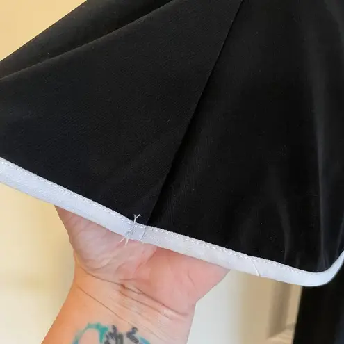 Nik And Nash Womens Dress Sz L Black Long Bell Sleeves Midi Boat Neck