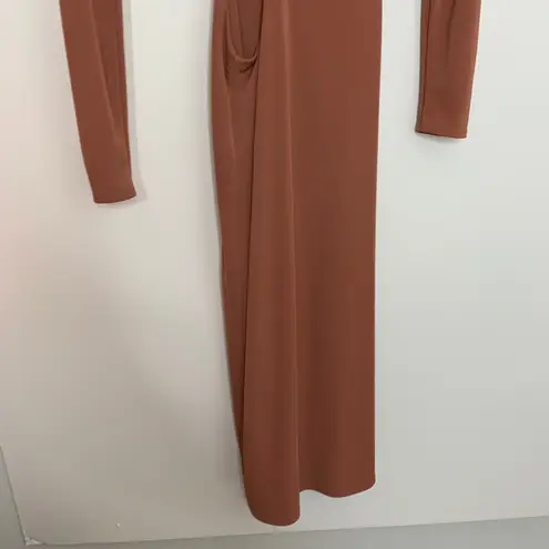 Not Yours To Keep River Midi Dress Rosewood Womens Size XXS Revolve Orange