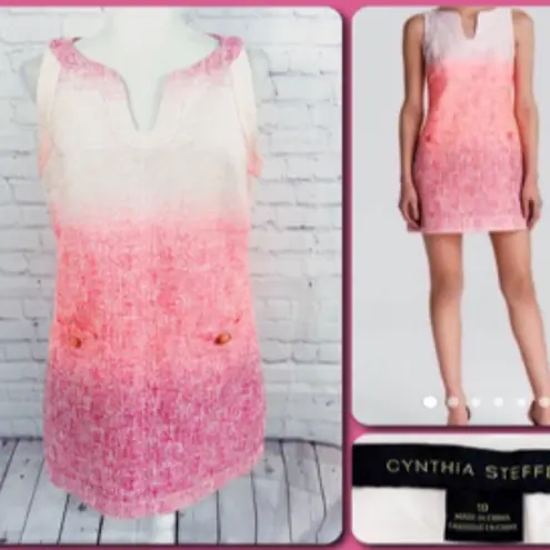 Cynthia Steffe 🎉2xHP🎉 neon pink ombré shift dress / 12 / Excellent condition