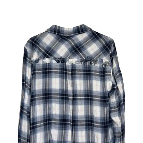 Workshop Republic Clothing Women's Shirts Flannel Plaid Button Down Medium NWT