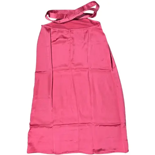 We Wore What Cut Out Midi Skirt in Hot Pink S NWT