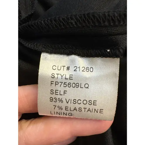 Tadashi Shoji Tadashi Shoji Collection Black Maxi Dress Ruched Plus Size 1X Formal Sexy Flowy