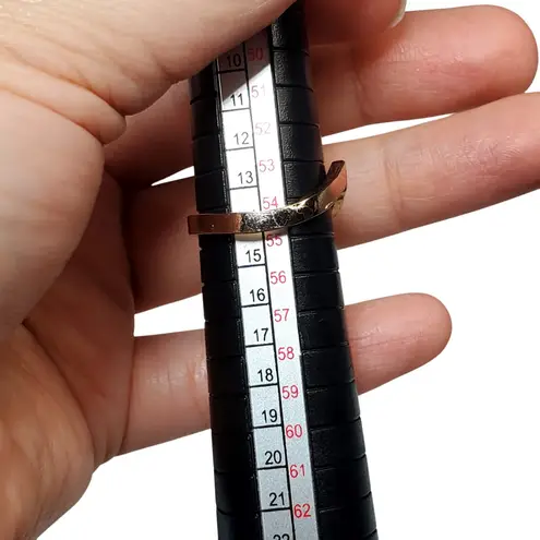 Copper Tone Unsigned Ring Sz 7 Minimalist Basic Orange