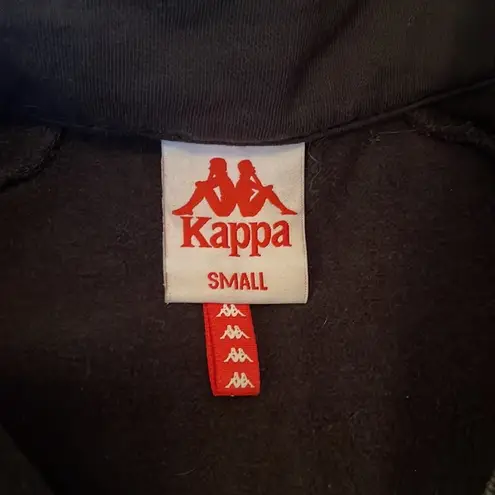 Kappa Black sweatshirt crop top quarter zip. NWOT