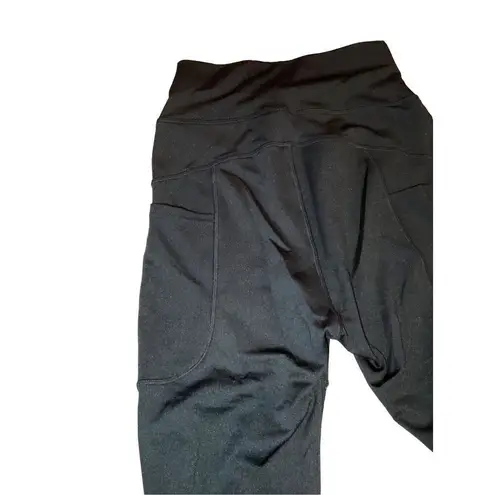 Nwot High Waisted Fishnet Leggings With Pockets Sexy Athletic Sporty Lounge Ever Black Size XS