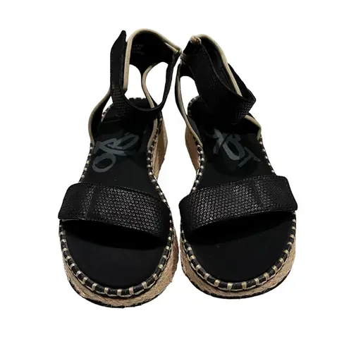 OTBT Reflector Espadrille Flat Sandals, Sz 6.5